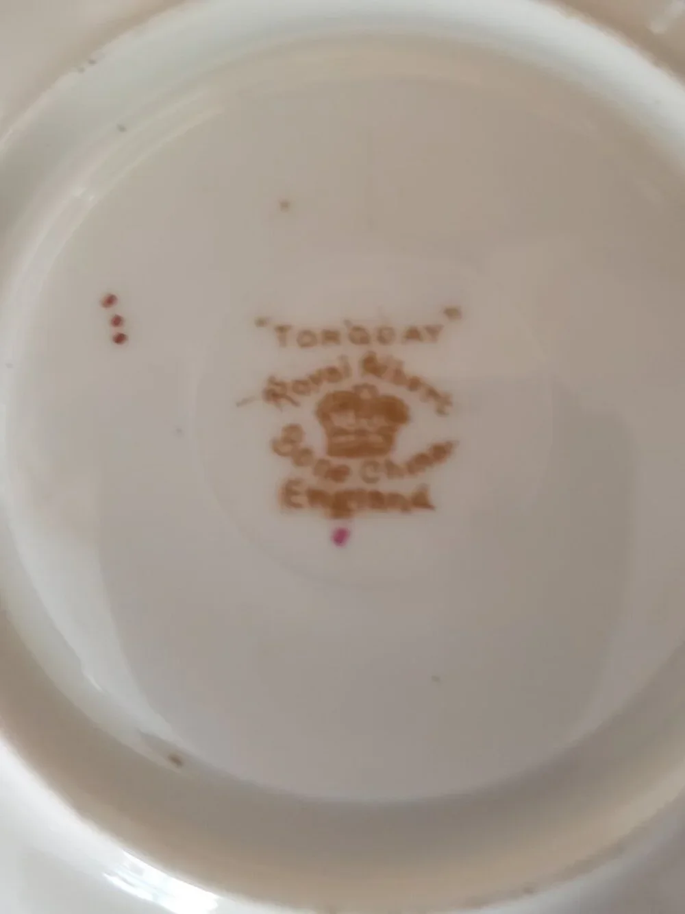 Royal Albert Footed Cup & Saucer Torquay Yellow